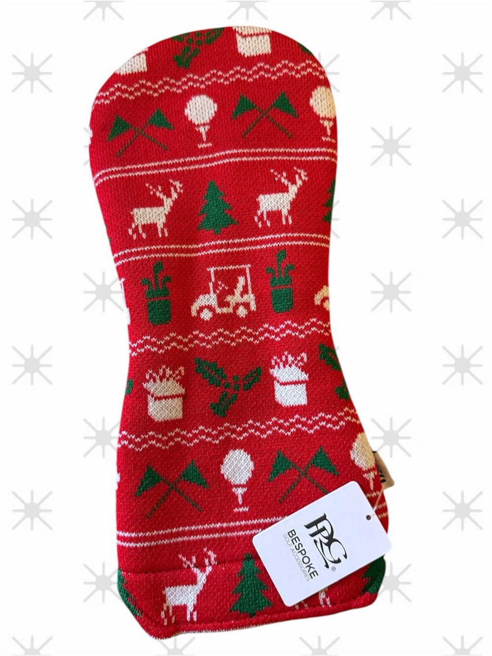 PRG Red Holiday Golf Driver Headcover